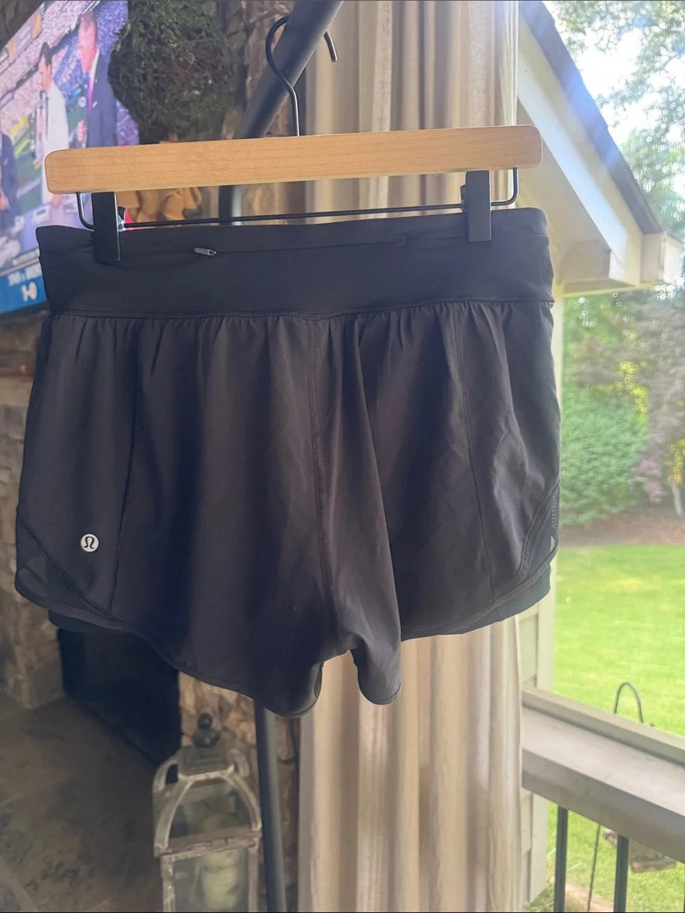 Lululemon Hottie Hot Shorts with Built in Tights Black 10